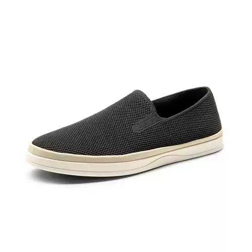 Bruno Marc Men's Loafers Knit Breathable Slip-on Casual Shoes, Black, Size 11, SBLS2409M