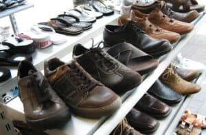 Men's shoe display