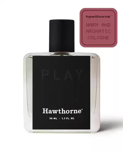 Hawthorne Warm and Aromatic Play Cologne. Winner of GQ's 2022 Best New Fragrance. A Modern Men's Woody Scent. Lavender, Bergamot, Tonka, and Cedar Notes. 1.7 Fl Oz.