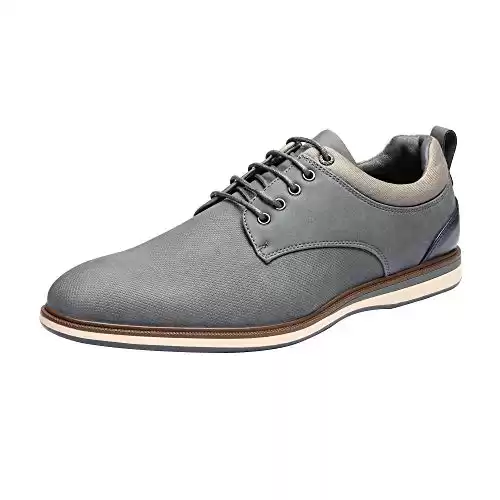 Bruno Marc Men's Grey Dress Shoes Casual Oxford LG19011M 10 M US