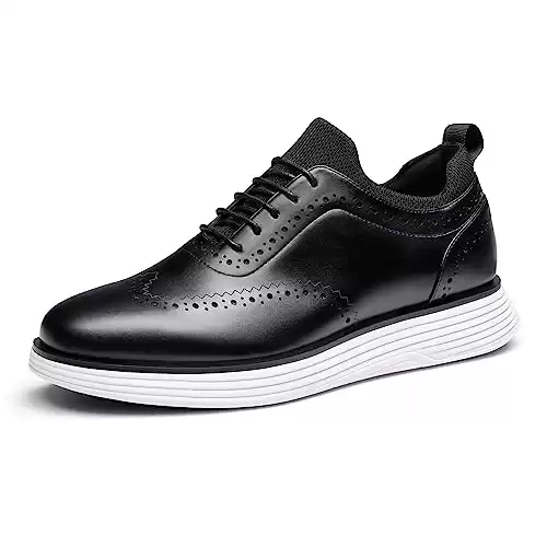 Bruno Marc Men's Dress Sneakers Oxfords Casual Formal Business Wingtip Brogue Shoes,Black,Size 10,SBOX2326M