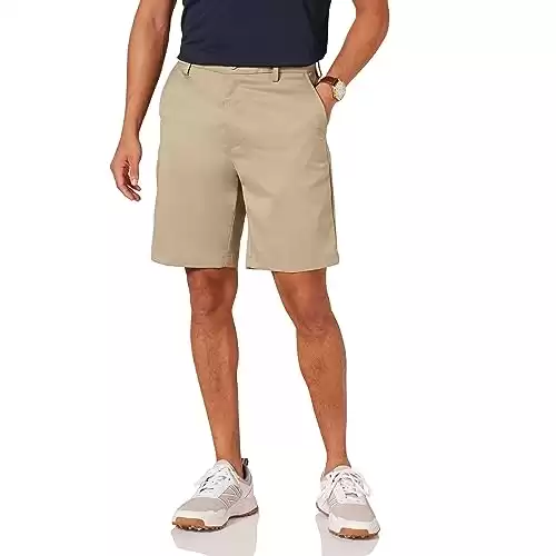 Amazon Essentials Men's Classic-Fit Stretch Golf Short (Available in Big & Tall), Khaki Brown, 36