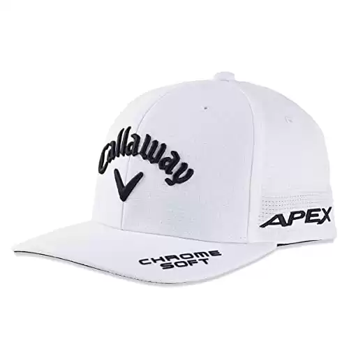Callaway Golf Performance Pro Tour Cap Collection Headwear (OS, White/Black)