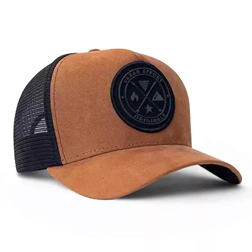 Urban Effort Mesh Trucker Hat - Adjustable Baseball Cap for Men and Women - For Mountaining, Hunting & Hiking (Available in Different Colors)