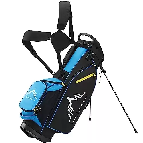 GoHimal 14-Way Golf Stand Bag, Golf Bag for Men with Stand - Lightweight & Durable Golf Club Bags for Men & Women（Blue）