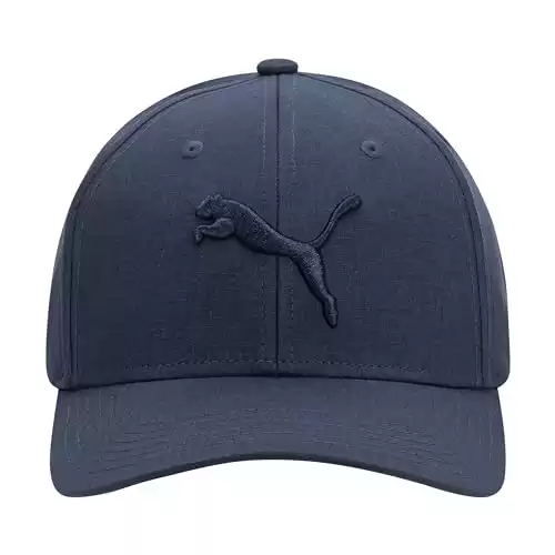 PUMA Men's Evercat Icon Snapback Cap, Navy/Black, One Size