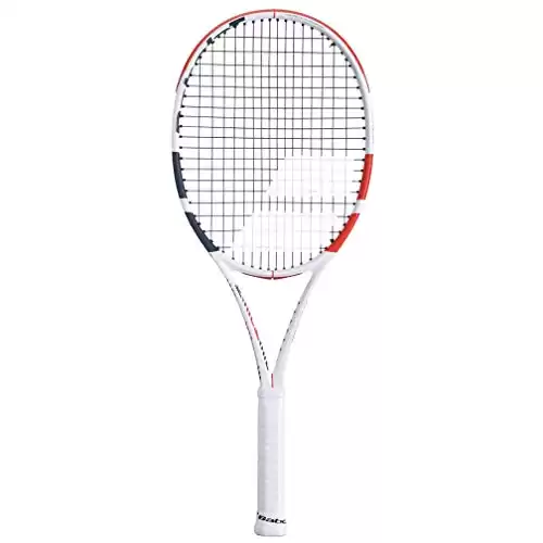 Babolat Pure Strike 100 Tennis Racquet Racquet - Strung with 16g White Babolat Syn Gut at Mid-Range Tension (4 1/4" Grip)