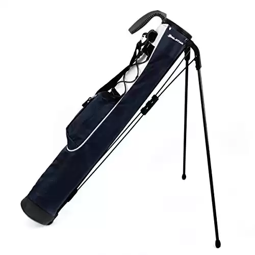Orlimar Pitch 'n Putt Golf Lightweight Stand Carry Bag, Midnight Blue Par 3 Small Executive Golf Club Bag for a Few Clubs Range Men & Women with 2 Way Divider Top 1 Pocket Shoulder Strap Carr...