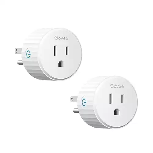 Govee Smart Plug, WiFi Plugs Work with Alexa & Google Assistant, Smart Outlet with Timer & Group Controller, WiFi Outlet for Home, No Hub Required, ETL & FCC Certified, 2.4G WiFi Only, 2 P...