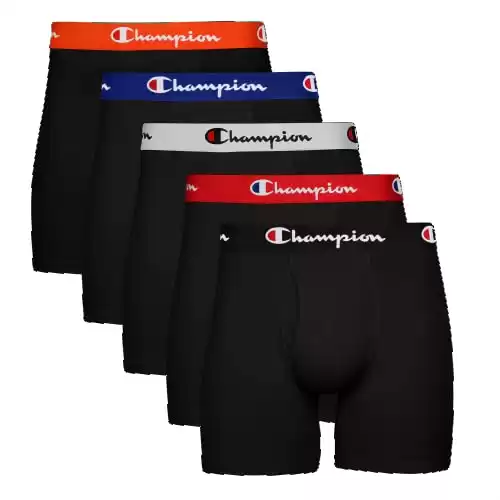 Champion Men's Boxer Briefs, Every Day Comfort Stretch Cotton Moisture-Wicking Underwear, Multi-Pack, (available in different sizes/colors)