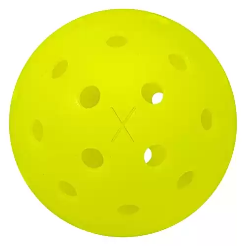 Franklin Sports Outdoor- X-40 Pickleball Balls - USA Pickleball (USAPA) Approved - 3 Pack Outside Pickleballs - Optic Yellow - US Open Ball