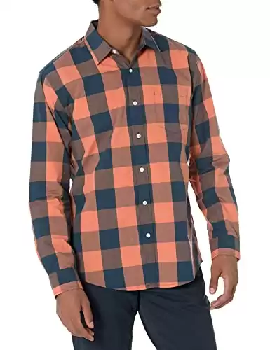 Amazon Essentials Men's Regular-Fit Long-Sleeve Casual Poplin Shirt (Available in Different Sizes/Colors)