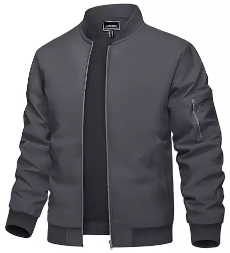 TACVASEN Windbreaker Mens Jacket Lightweight Jackets for Men Lightweight Bomber Jackets for Men Graphic Windproof Jacket Flight Jackets (Available in Different Sizes/Colors)