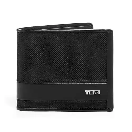 TUMI - Alpha Global Center Flip Passcase - Wallets for Men - Organized Bill Compartment & Hidden Pocket - 3.8" X 4.8" X 1.0" - Black