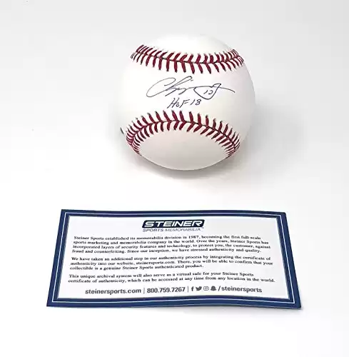 Chipper Jones Atlanta Braves Signed Autograph Official MLB Baseball HOF Inscribed Steiner Sports Certified