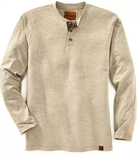 Venado Long Sleeve Shirts for Men Flex Henley Shirts for Men Outdoor Wear (Available in Different Sizes/Colors)