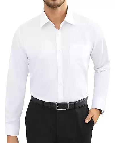 Alimens & Gentle Mens Dress Shirts Long Sleeve Wrinkle Free Stretch (available in different sizes/colors)