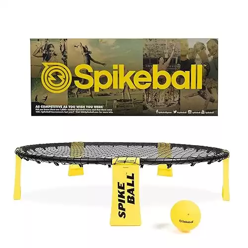 Spikeball The Original Kit 1-Ball - Outdoor Sports, Family, & Yard Games - Includes 1 Ball, 1 Net, Drawstring Bag & Rules