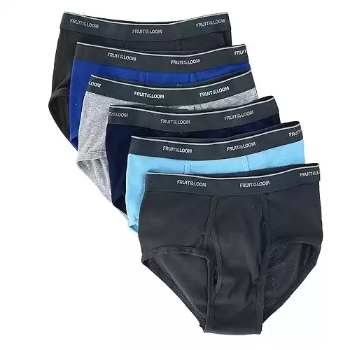 Fruit of the Loom Men's Tag-Free Cotton Briefs (available in different sizes/colors)