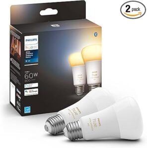 Philips Hue White Ambiance A19 Base Lumen LED Smart Bulb