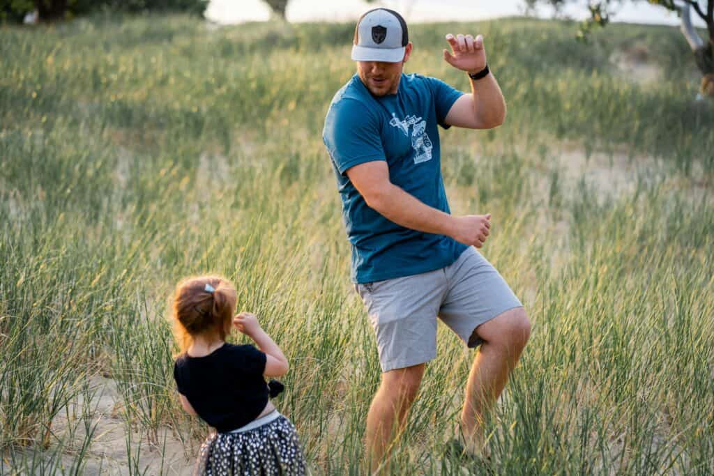 dad with daughter