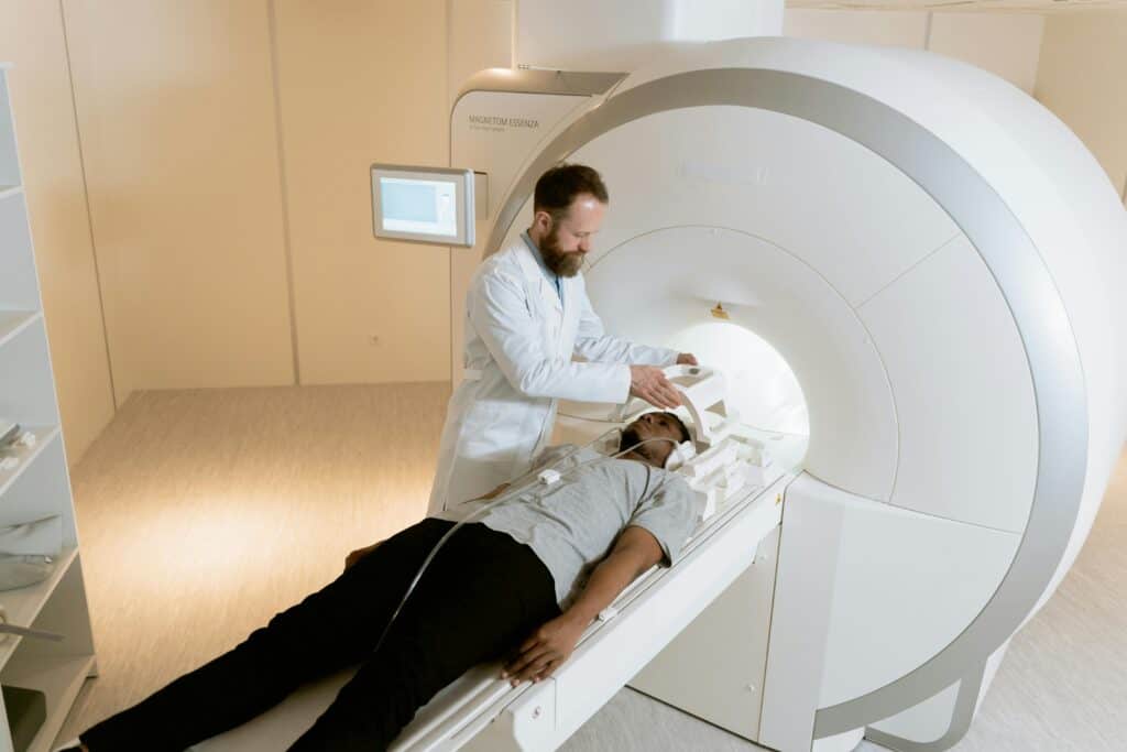 man in MRI