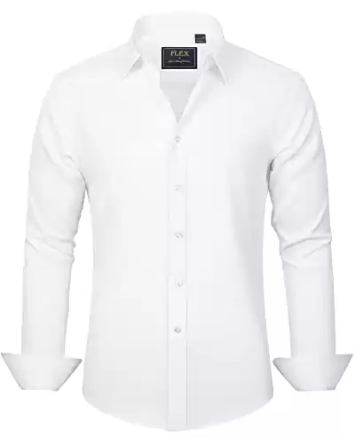 J.VER Men's Dress Shirt Regular Fit Flex Stretch (available in different sizes/colors)