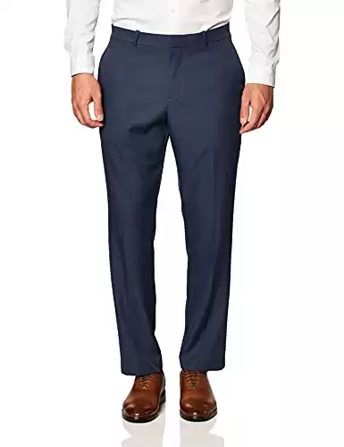 Perry Ellis Portfolio Men's Performance Dress Pant, Modern Fit, Non-Iron, Flat Front Stretch (Available in different sizes/colors)