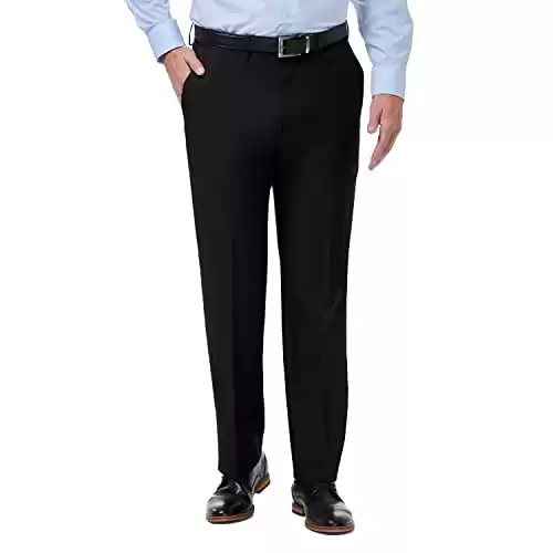 Haggar Men's Premium Comfort Classic Fit Flat Front Dress Pants (Available in different sizes/colors)