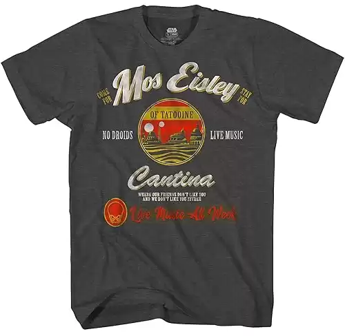 STAR WARS Mos Eisley Cantina Tatooine Men's Adult Graphic Tee T-Shirt