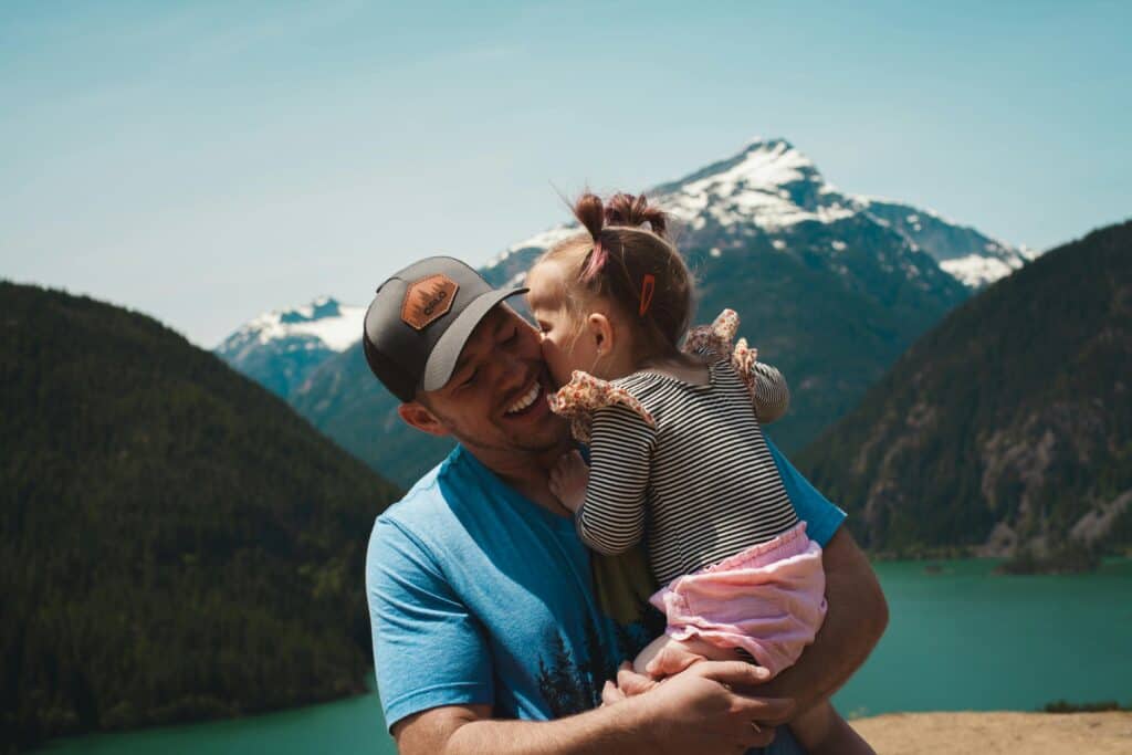 father with daughter