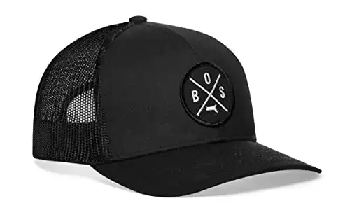 HAKA Boston Hat BOS Trucker Hat for Men & Women, Adjustable Baseball Cap, Mesh Snapback, Outdoor Golf Hat -(Available in Different Colors)