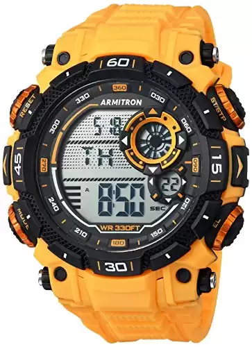 Armitron Sport Men's Digital Chronograph Resin Strap Watch, 40/8397