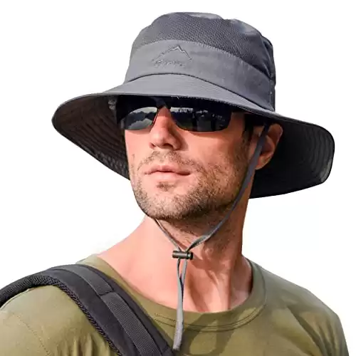 Sun Hats for Men Women Fishing Hat UPF 50+ Breathable Wide Brim Summer UV Protection Hat (Available in Different Colors)