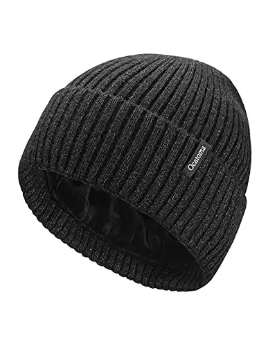 Ocatoma Beanie for Men Warm Winter Knit Cuffed Beanie Soft Warm Ski Hats (Available in different colors)