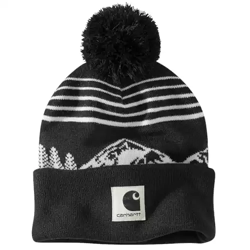 Carhartt Men's Knit Pom Mountain Beanie (Available in different colors)