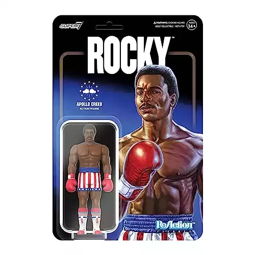 Super7 Rocky Apollo Creed (Boxing) - 3.75" Rocky Action Figure Classic Movie Collectibles and Retro Toys