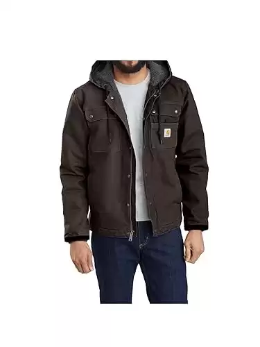 Carhartt Men's Relaxed Fit Washed Duck Sherpa-Lined Utility Jacket (Available in Different Sizes/Colors)