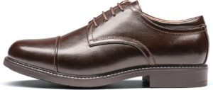 Bruno Marc Men's Dress Oxford Shoes Classic Lace Up Formal Cap Toe Shoes