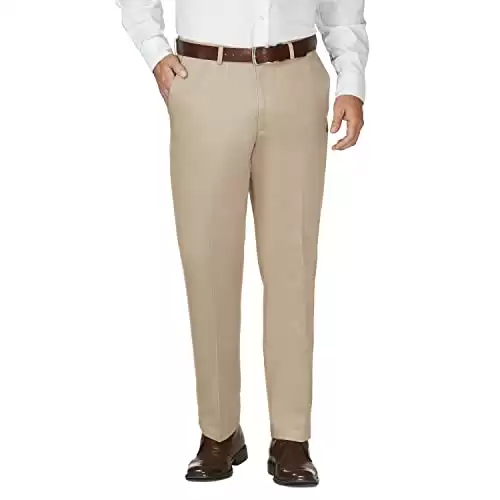 Haggar Men's Work To Weekend No Iron Flat Front Pant (Available in different sizes/colors)