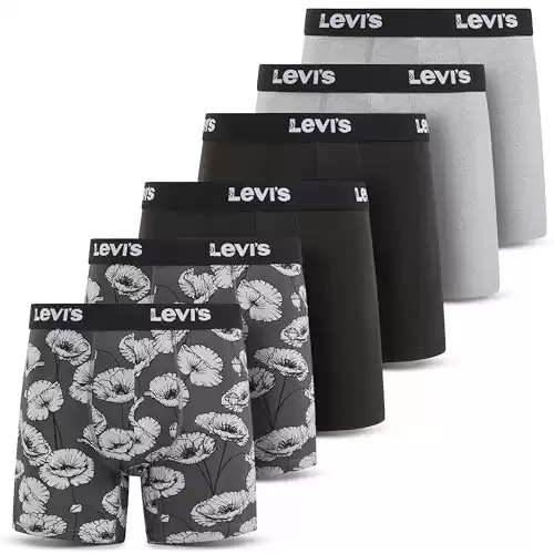 Levi's Mens Underwear 6 Pack Mens Boxer Briefs (available in different sizes/colors)