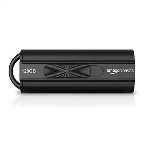 Amazon Basics 128 Gb Ultra Fast USB 3.1 Flash Drive, Black