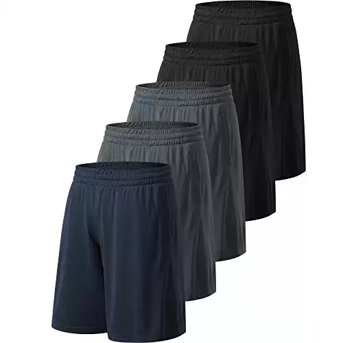 Profectors Men's Athletic Shorts with Pockets and Elastic Waistband Quick Dry (Available in different sizes/colors)