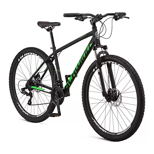 Schwinn High Timber ALX Youth/Adult Mountain Bike for Men and Women, 29-Inch Wheels, 21-Speed, Aluminum Frame and Mechanical Disc Brakes (Available in Different Colors)