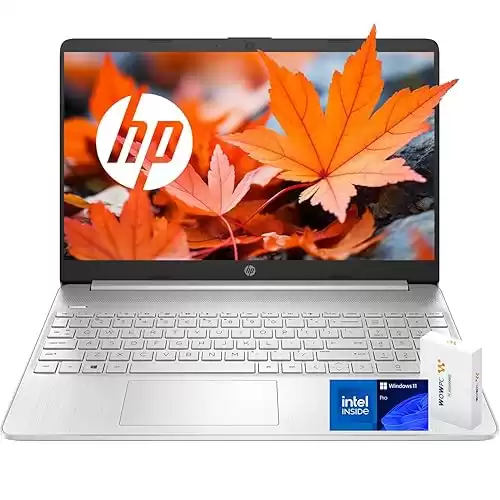 HP Newest Essential Laptop, 16GB RAM, 1TB SSD, Intel Celeron N4120 4-core Processor, Intel UHD Graphics, 15.6" HD LED Display, Entertainment & Personal Use, Windows 11 Pro, w/WOWPC Recovery U...